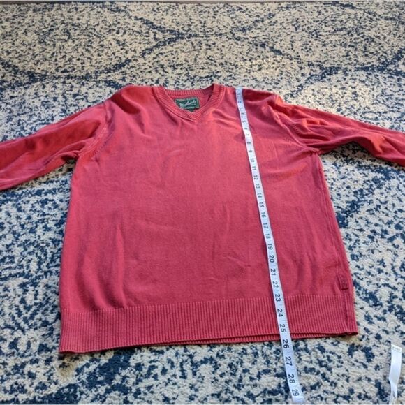 Men's Woolwich sweater medium coral colored comfortable spring - Picture 4 of 6